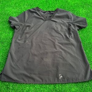 Jaanuu black scrub top large